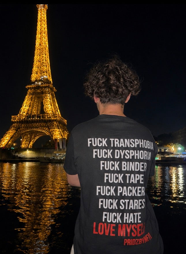 T-shirt Love Myself - FTM - Pridzbyneyl