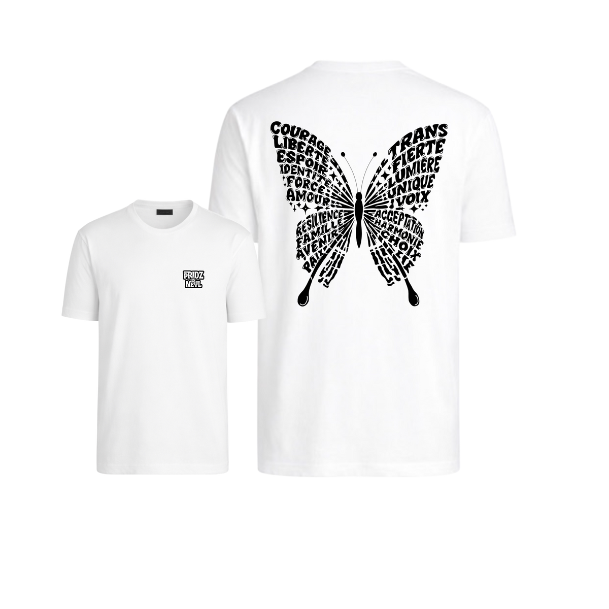 T-shirt - BUTTERFLY - mots qui définissent la transidentité