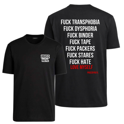 T-shirt Love Myself - FTM - Pridzbyneyl